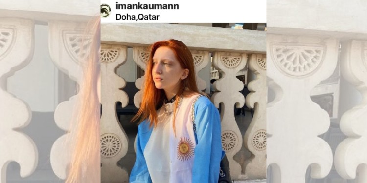 REPRESENTANTE ARGENTINA. La modelo y artista Imán Kaumann, formará parte de la ceremonia de cierre del Mundial Qatar 2022.