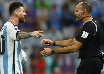 Messi explotó contra el árbitro: “No pueden poner a uno que no esté a la altura”
