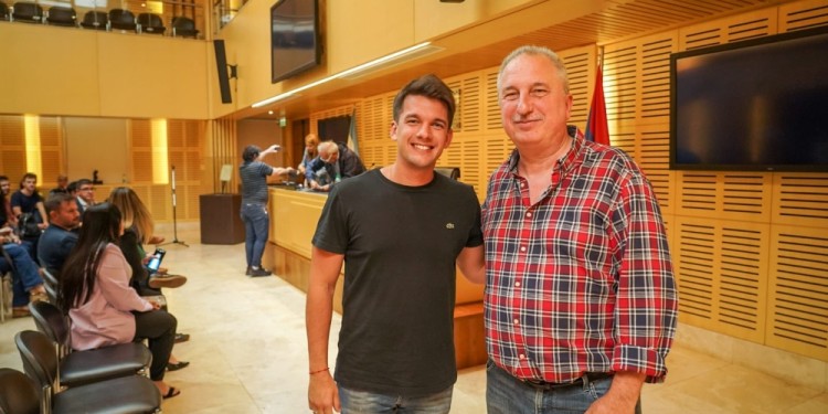 FÓRMULA. Hugo Passalacqua y Lucas Romero Spinelli, actuales diputados provinciales, serán los candidatos a la Gobernación por parte del oficialismo.