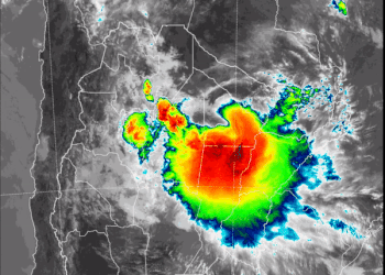 Hay alertas amarillo y naranja por tormentas para el norte y noreste del país