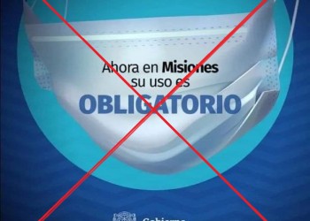 FALSO: No vuelve a ser obligatorio en barbijo en Misiones