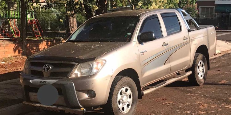 INCAUTADA. La Toyota Hilux propiedad del edil, quien por el momento está en carácter de investigado en la causa.