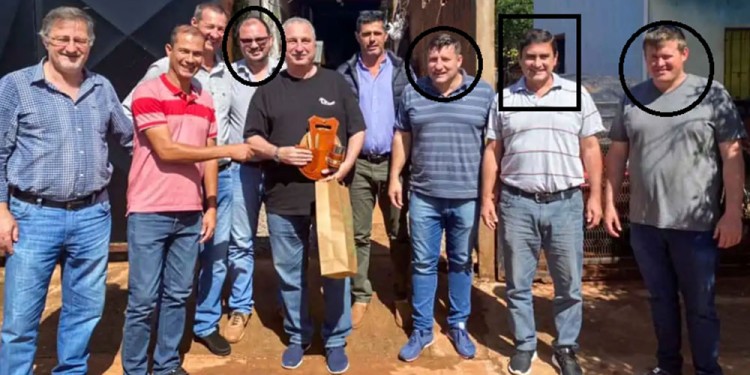 GRIETA RENOVADORA. Los tres intendentes que manejan la CEEL (en círculos) denunciados por un balance “pinchado”.