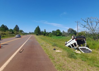 Vuelco sobre la Ruta 14 terminó con más de un herido