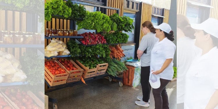 ACTIVIDAD. “Para nosotros es una alegría poder traer nuestros productos”, indicaron los productores que participaron en la primera experiencia en el Centro de Atención al Vecino, ubicado en Urquiza y San Martín.