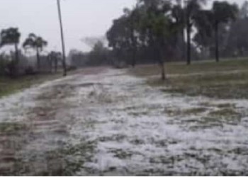 El granizo volvió a golpear en El Soberbio