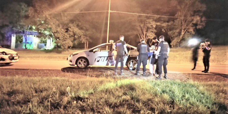PERSECUCIÓN. El violento fue atrapado tras un raid de fuga por las rutas provinciales 223 y 7, hasta llegar a la nacional 14 y ser interceptado en Oberá.