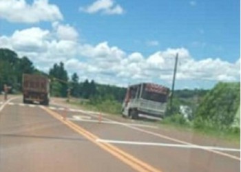 Colocaron reductores de velocidad sobre ruta 14 en Terciados Paraíso