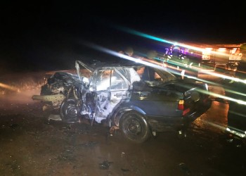 Un hombre murió calcinado en su auto tras quedar atrapado por un choque