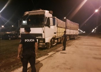 Camión con sobrecarga de granos fue interceptado en San José