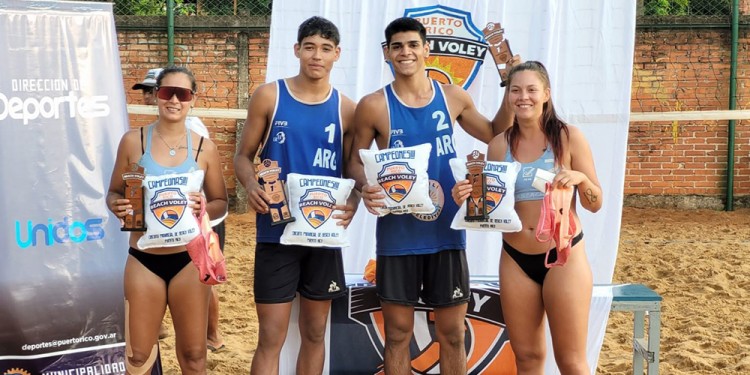LOS GANADORES DE LA JORNADA. Las duplas masculinas y femeninas en Puerto Rico, el último fin de semana.