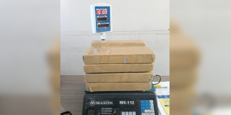 DROGA INTERCEPTADA. Se trataba de más de 10 kilogramos de marihuana.