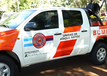 Bomberos Voluntarios de Apóstoles recibieron nuevo móvil para combatir incendios