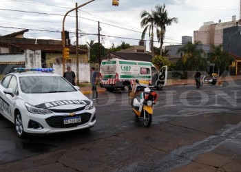 Accidente de tránsito involucró a dos motoambulancias