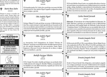 Fúnebres del Jueves 26 de Enero de 2023