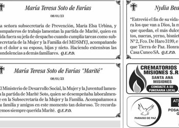Fúnebres del Martes 10 de Enero de 2023