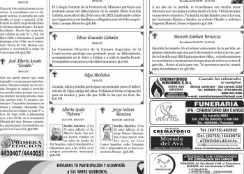 Fúnebres del Martes 31 de Enero de 2023