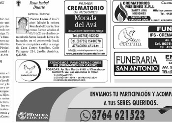 Fúnebres del Sábado 7 de Enero de 2023