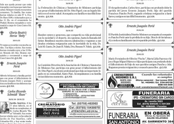 Fúnebres del Viernes 27 de Enero de 2023