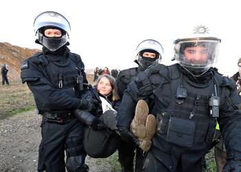 Detuvieron a Greta Thunberg durante una protesta en Alemania