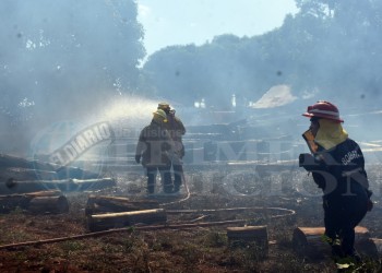 Se incendió un aserradero en Posadas