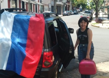 Tras ganar un concurso, Eugenia emprendió viaje hacia la Antártida