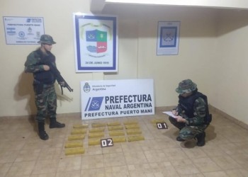 Prefectura incautó cerca de 17 kilos de marihuana