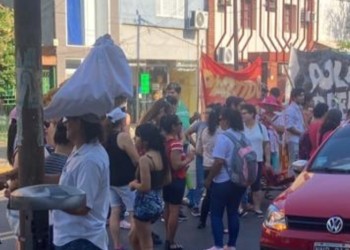 Piqueteros se movilizaron por el recorte al Potenciar Trabajo