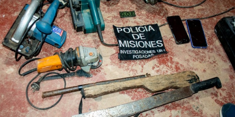 Cocaína, armas y nueve detenidos en allanamientos en la chacra 181 de Posadas