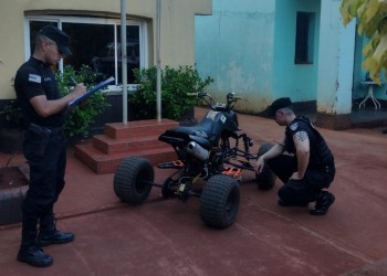 Corría presunta “picada” en un cuatriciclo sin papeles