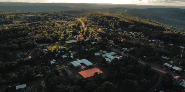 VISTA AÉREA. Pobladores de Fracán iniciaron hace dos meses el lento proceso de independencia, con el sueño de crecer.