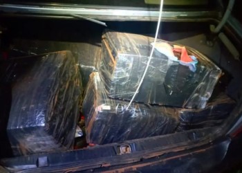 Un auto repleto de droga despistó tras persecución policial en la ruta 14