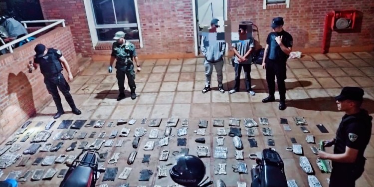 ESCLARECIDO. La policía recuperó lo robado y detuvo a dos hombres.