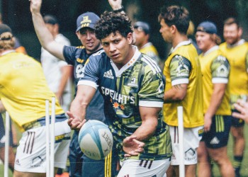 Martín Bogado tuvo su “bautismo de try” con la camiseta de Highlanders