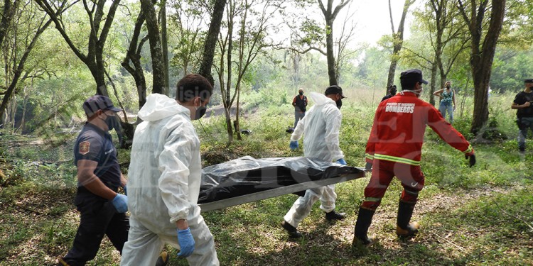EL PEOR DESENLACE. Tras una intensa búsqueda el cuerpo de la víctima fue hallado con signos de muerte violenta.