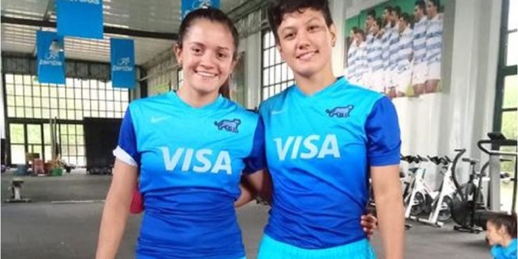 DE ELDORADO. Araceli Oviedo y Yamila González pertenecen al club Carayá y forman parte de Las Yaguaretés.