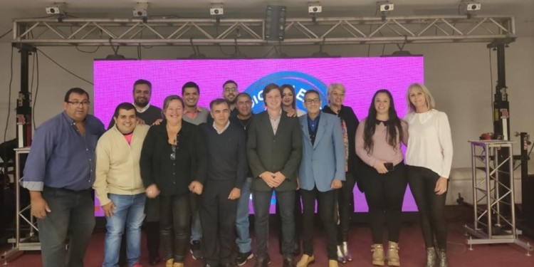 DIRIGENCIA. Integrantes de la comisión directiva en la presentación oficial en 2022.