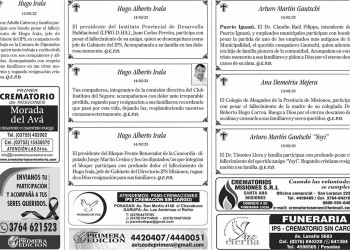 Fúnebres del Jueves 16 de Febrero de 2023