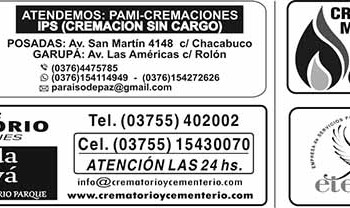 Fúnebres del Lunes 27 de Febrero de 2023