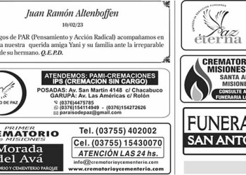 Fúnebres del Sábado 11 de Febrero de 2023