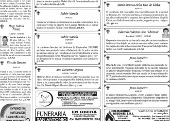 Fúnebres del Sábado 18 de Febrero de 2023