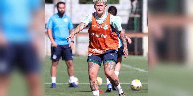RECIÉN INCORPORADA. Yamila ya se entrena con el Palmeiras de Brasil.
