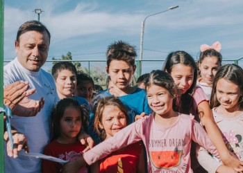 Inauguraron un nuevo playón deportivo en Apóstoles