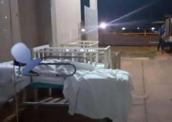En Santo Tomé tuvieron que sacar al patio a los pacientes del hospital