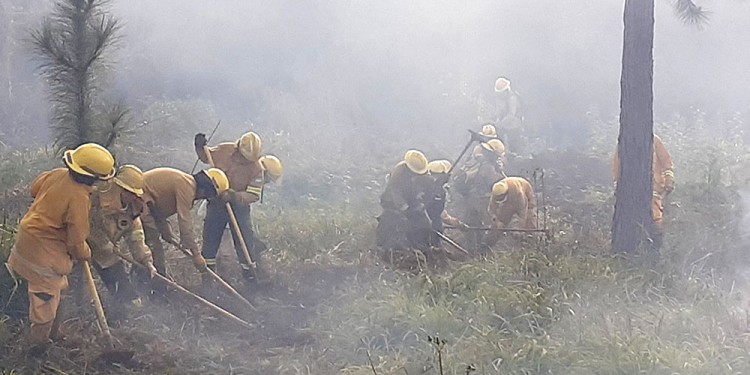 RECLAMO. Los Bomberos Voluntarios requieren de recursos para seguir prestando auxilio en la ruta nacional 12.