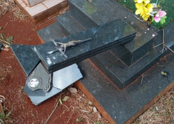 Vandalismo en el cementerio de Gobernador López: “No robaron nada, directamente fueron a destruir”