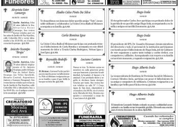 Fúnebres del Miércoles 15 de Febrero de 2023