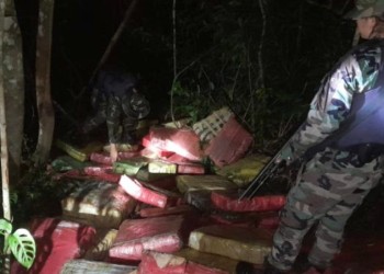 Decomisan carga de 1.400 kilos de marihuana en Montecarlo