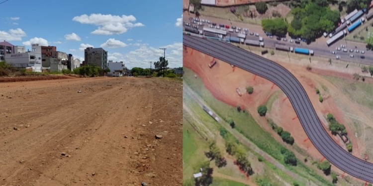 AHORA Y A FUTURO. El camino terrado se convertirá en vía de salida pero será asfaltado en un futuro./ Gentileza Más Encarnación