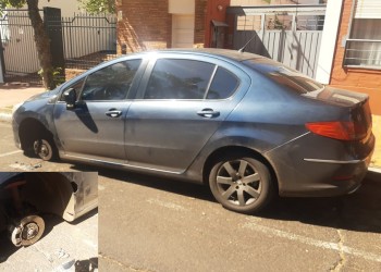 Alertan sobre seguidilla de robos de ruedas en pleno centro de Posadas